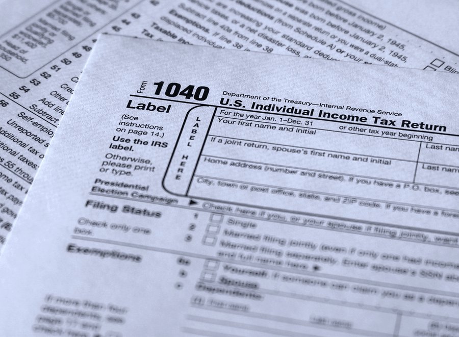 form 1040 personal income tax reporting form