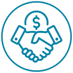 Payment Icon 150x150 Cerulean Blue