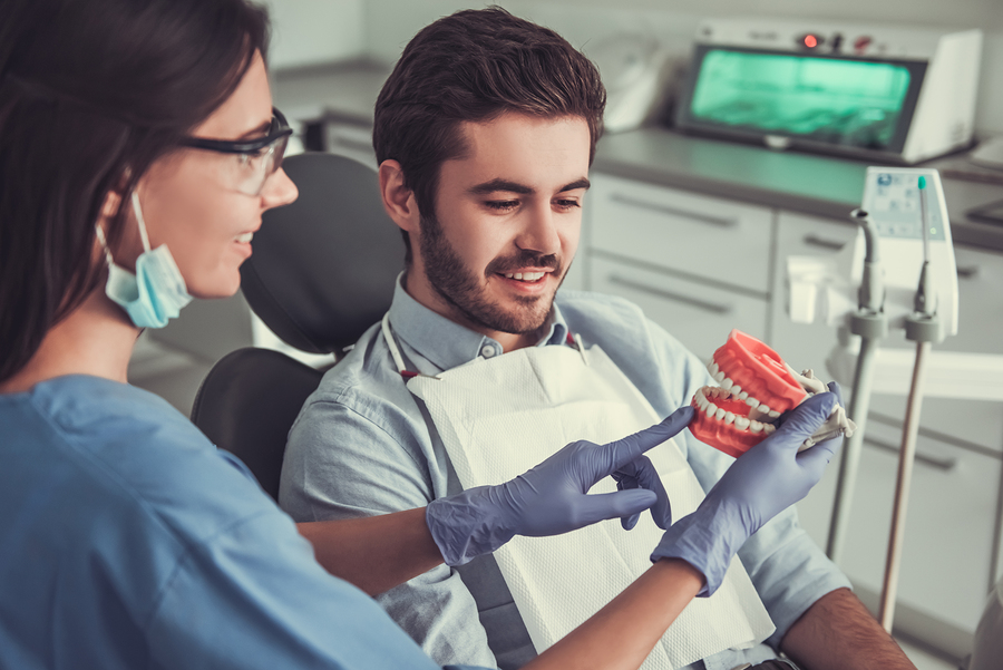 patient who hasn't been to the dentist in years